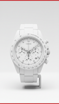 Matte White Chronograph with Sapphire Crystal