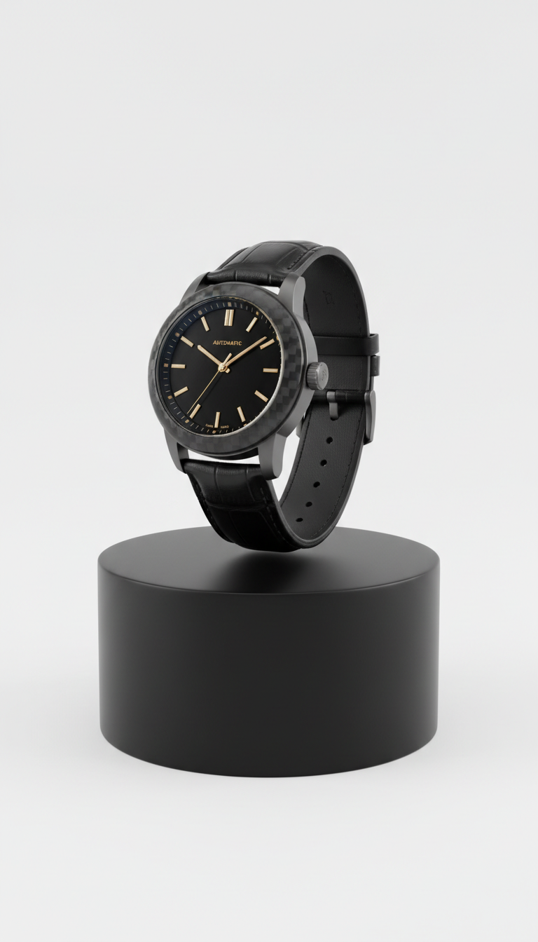 Carbon Fiber Case Automatic Leather