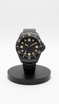 Matte Black Diver’s Automatic Steel Bracelet