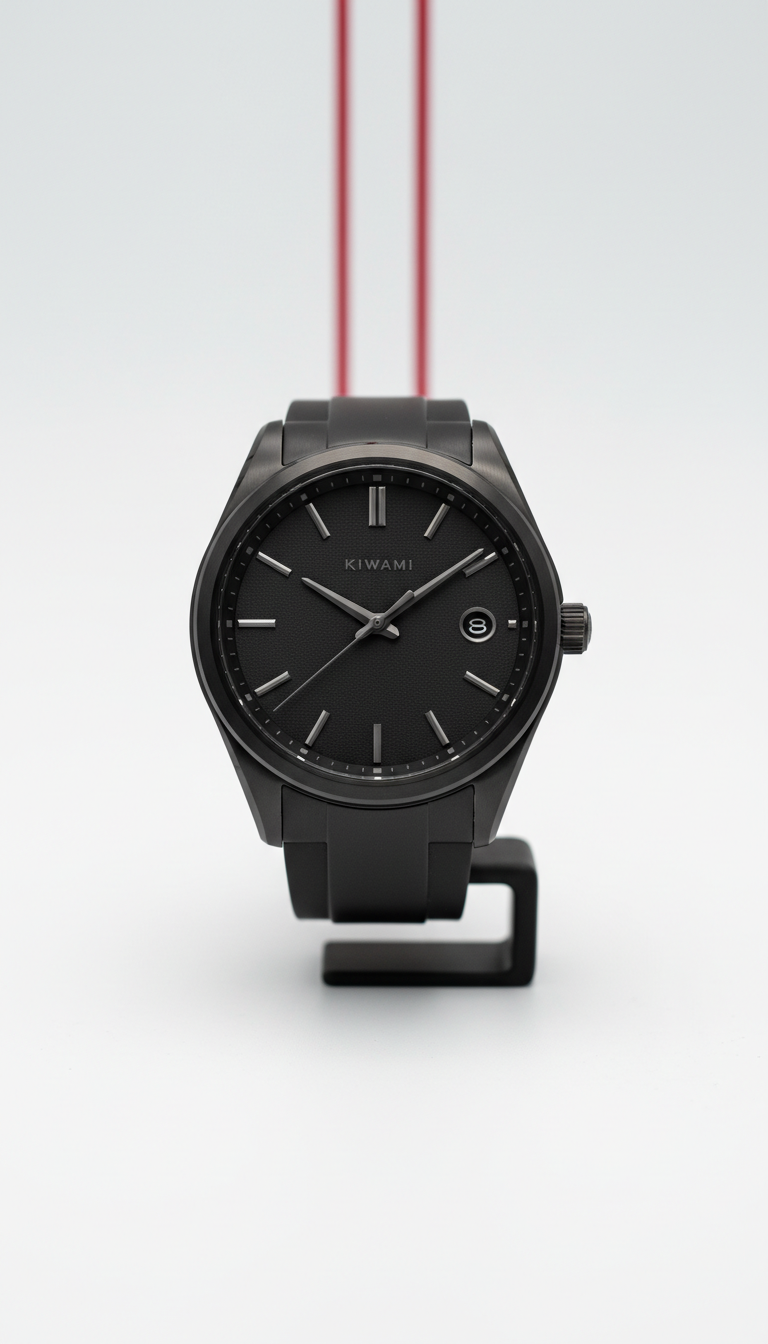 Automatic Wristwatch in Graphite Black